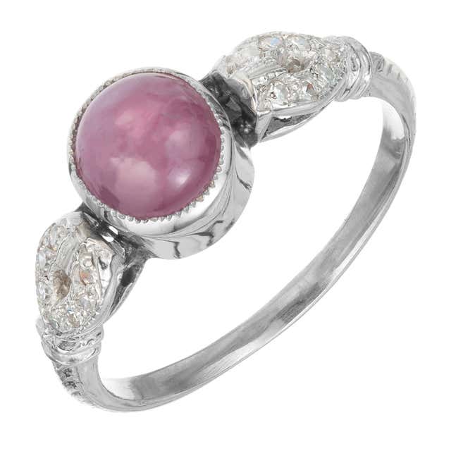 GIA Certified 2.61 Carat Kashmir Sapphire and Pink Diamond Ring For ...