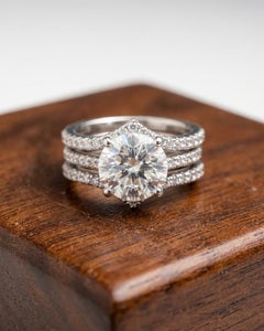 GIA Certified 2.61 Carat Tiffany Novo Diamond Engagement Ring in Platinum