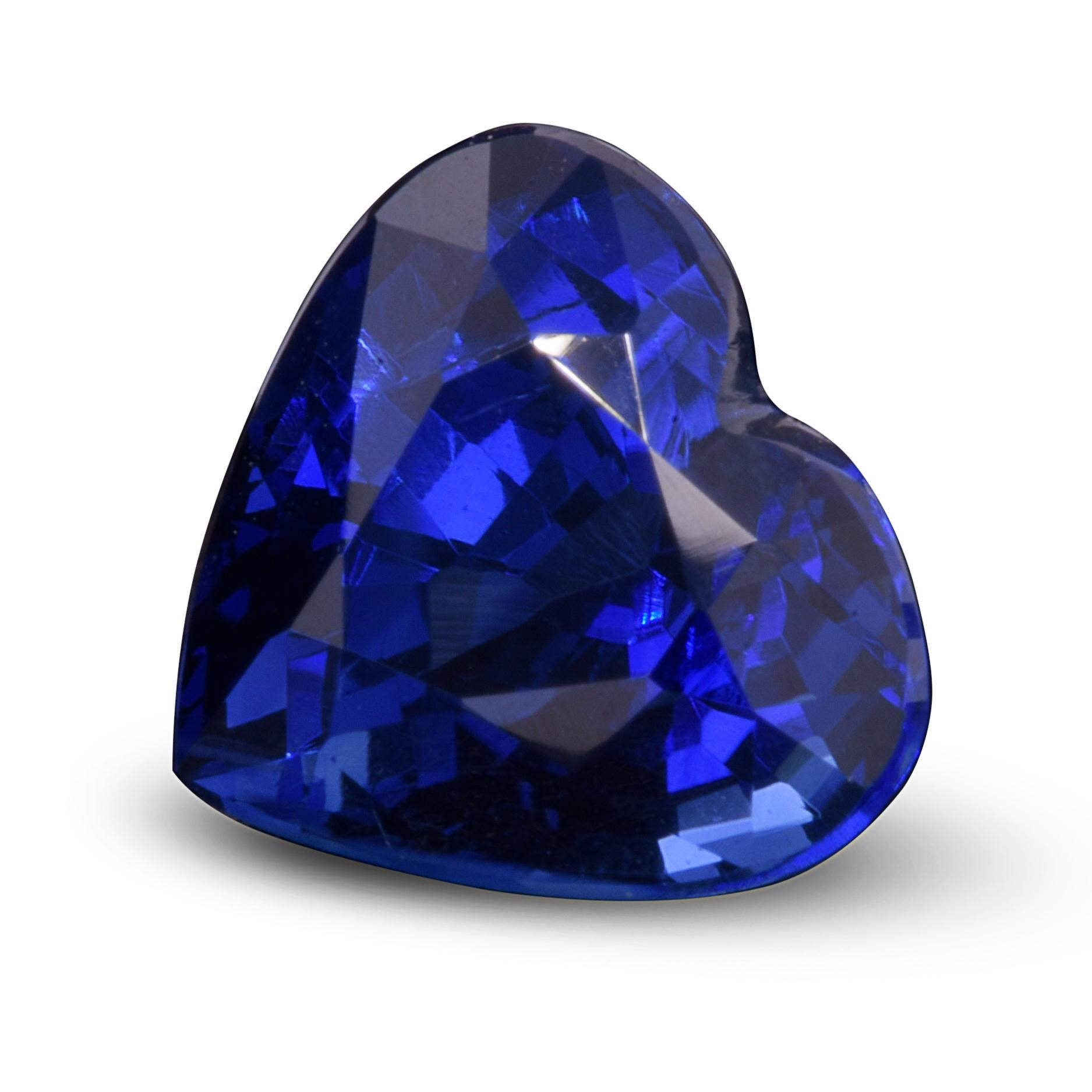 Mixed Cut GIA Certified 2.62 Carats Heated Blue Sapphire  For Sale
