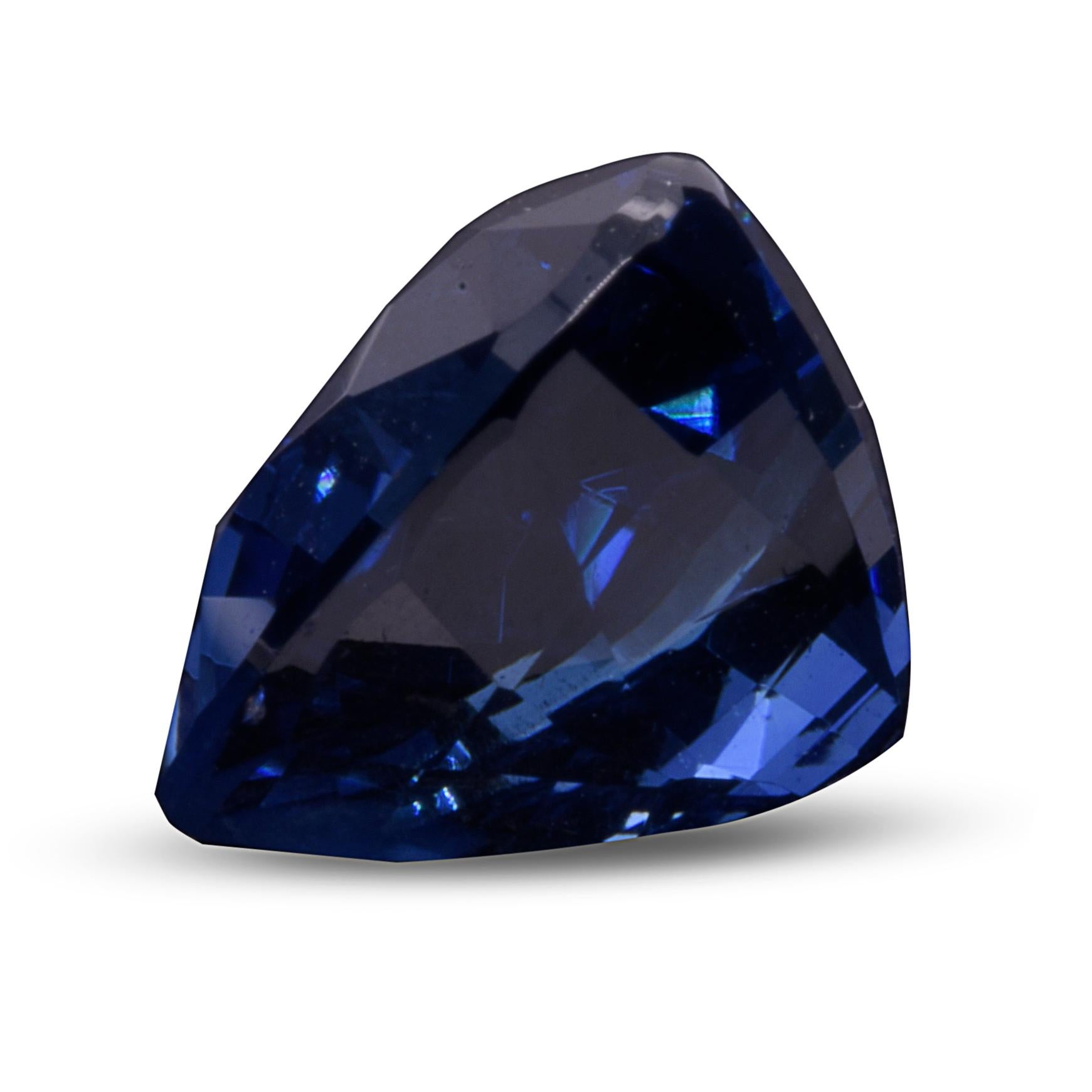 Saphir bleu chauffé de 2,62 carats certifié GIA  Neuf - En vente à Los Angeles, CA