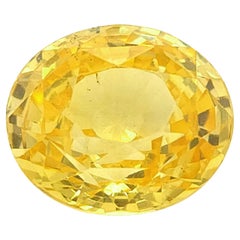 Saphir jaune chauffé de 2,62 carats certifié GIA