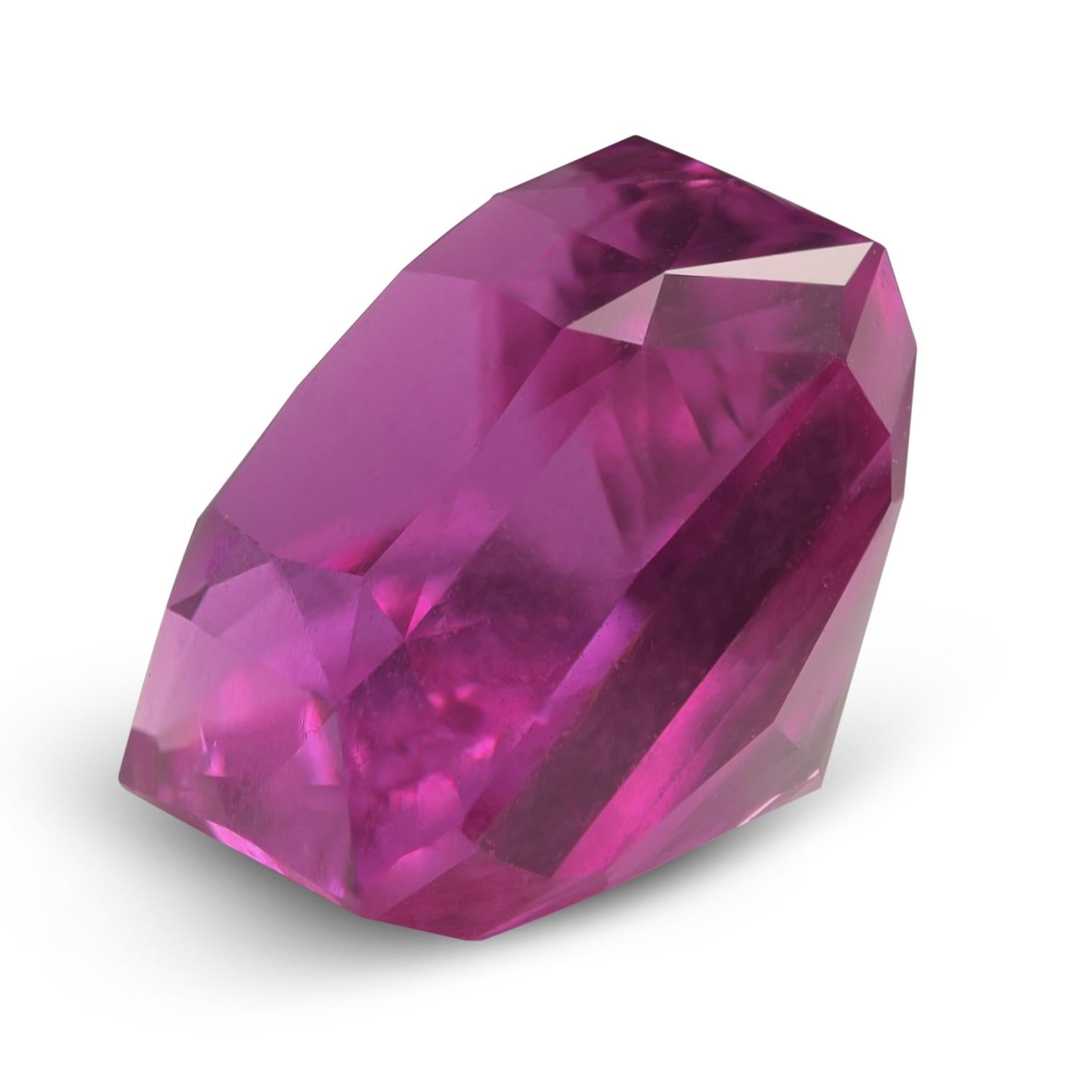 Gemma di zaffiro rosa fine non riscaldata Nature 2,65 carati con rapporto GIA In condizioni Nuovo in vendita a Los Angeles, CA