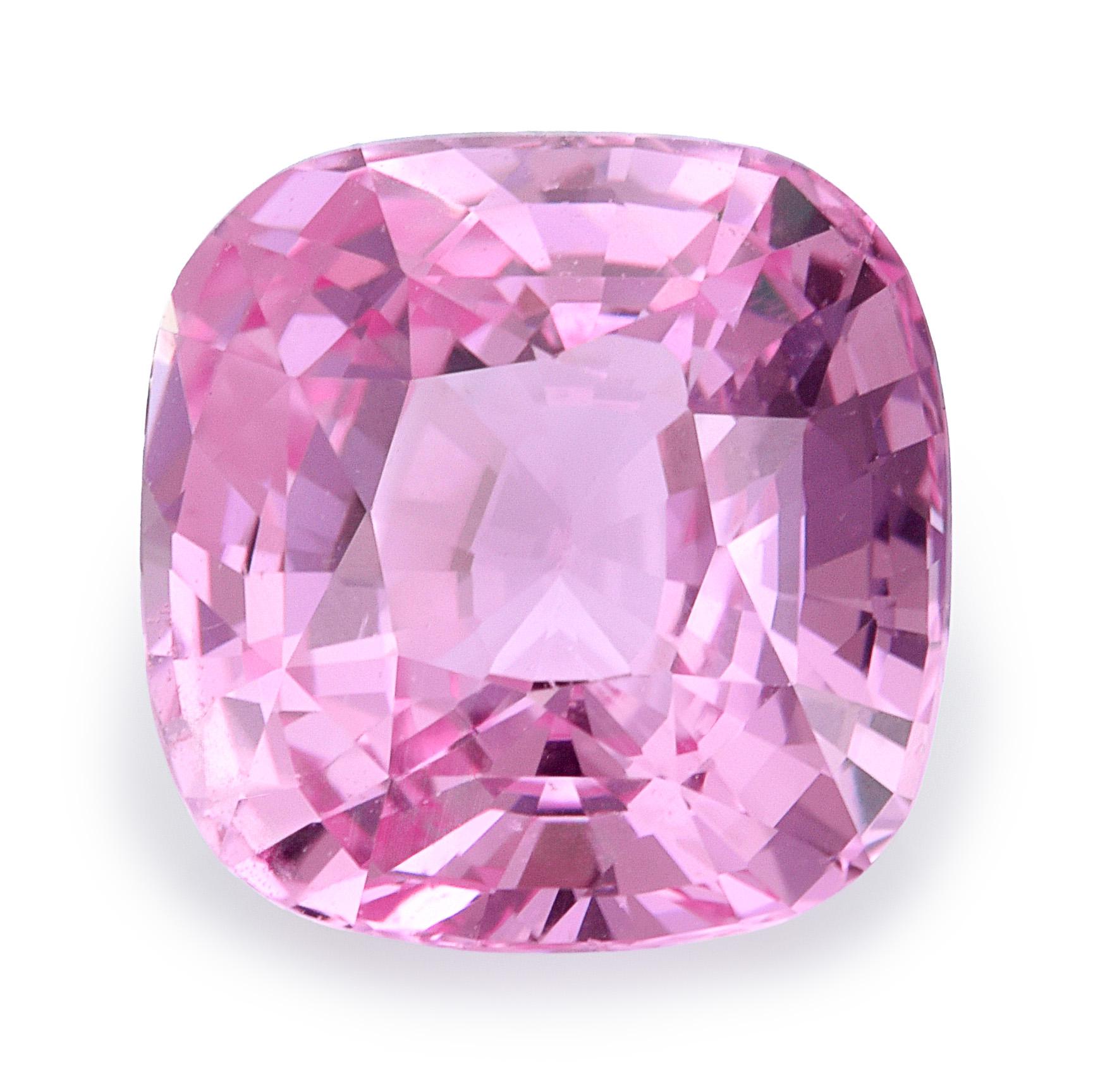 Natural Purple-Pink Sapphire Gemstone 2.67 carats with GIA Report In New Condition For Sale In Los Angeles, CA