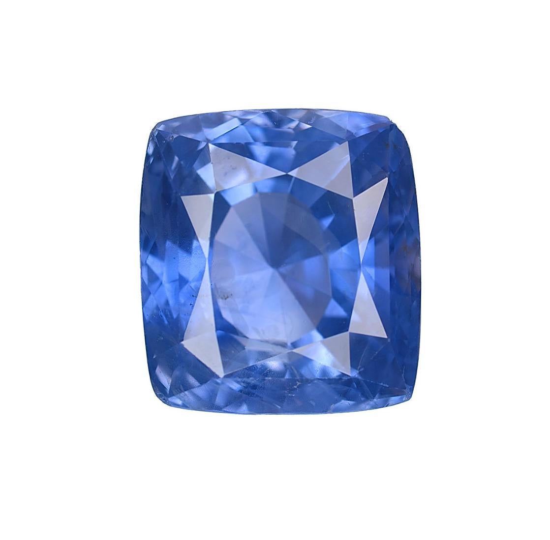Platinring, GIA-zertifizierter 26,75 Karat unerhitzter Ceylon-Saphir & Diamant-Halo mit Halo im Angebot 5