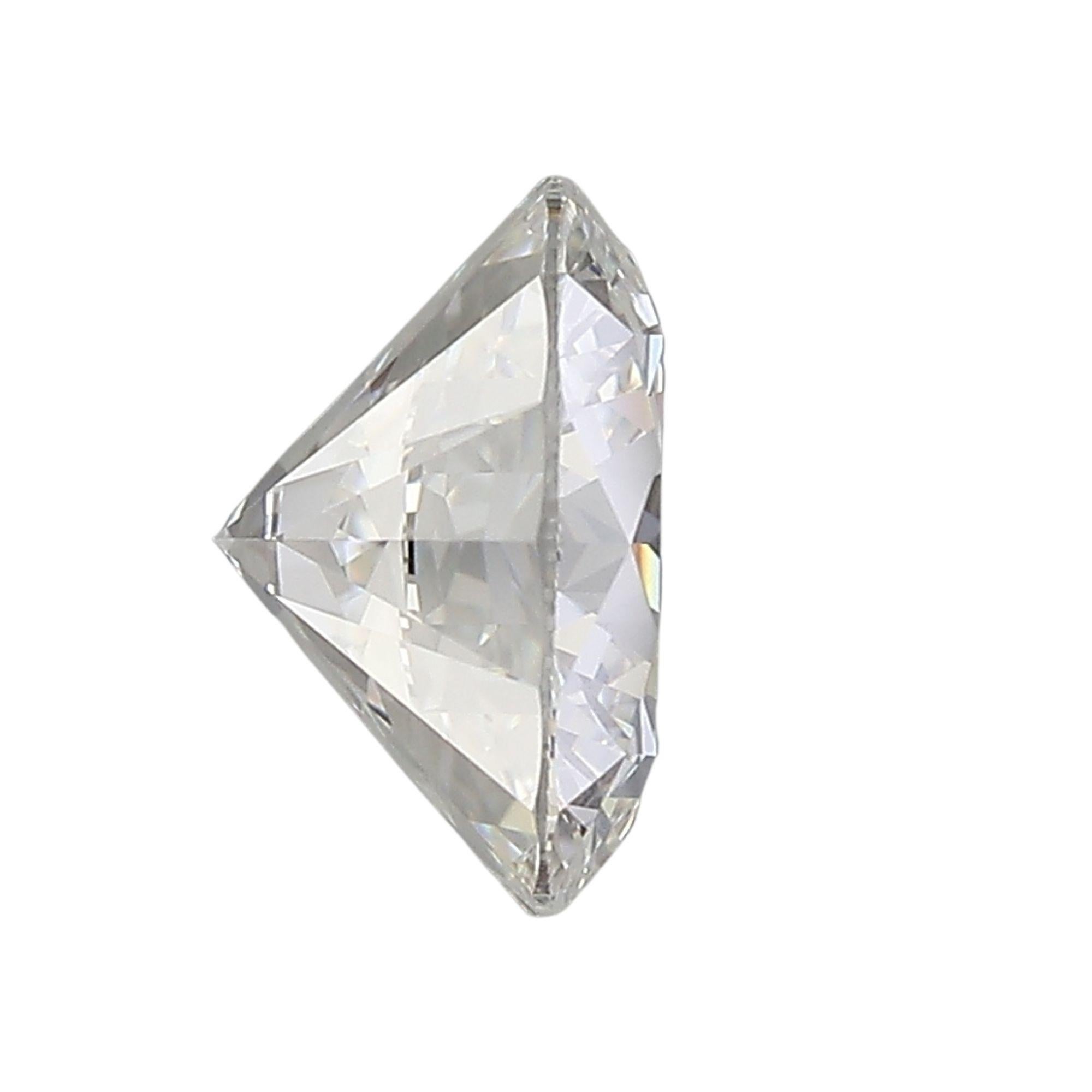 Moderno GIA Certified 2.68 Carat Round Cut H Color SI1 Clarity Loose Diamond in vendita