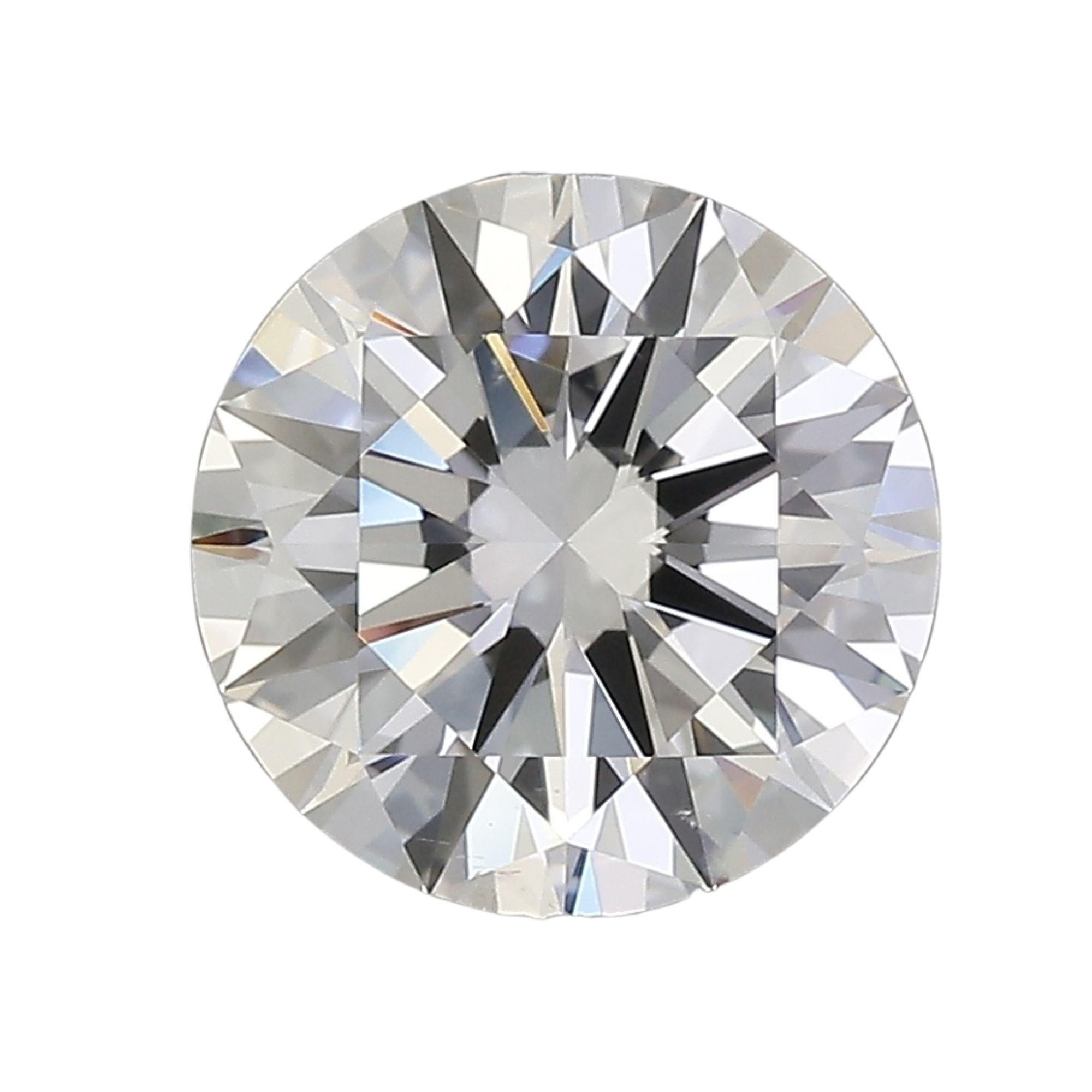 Donna GIA Certified 2.68 Carat Round Cut H Color SI1 Clarity Loose Diamond in vendita