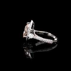 GIA Certified 2.70 Carat Fancy Orange Brown SI1 Clarity Diamond Ring
