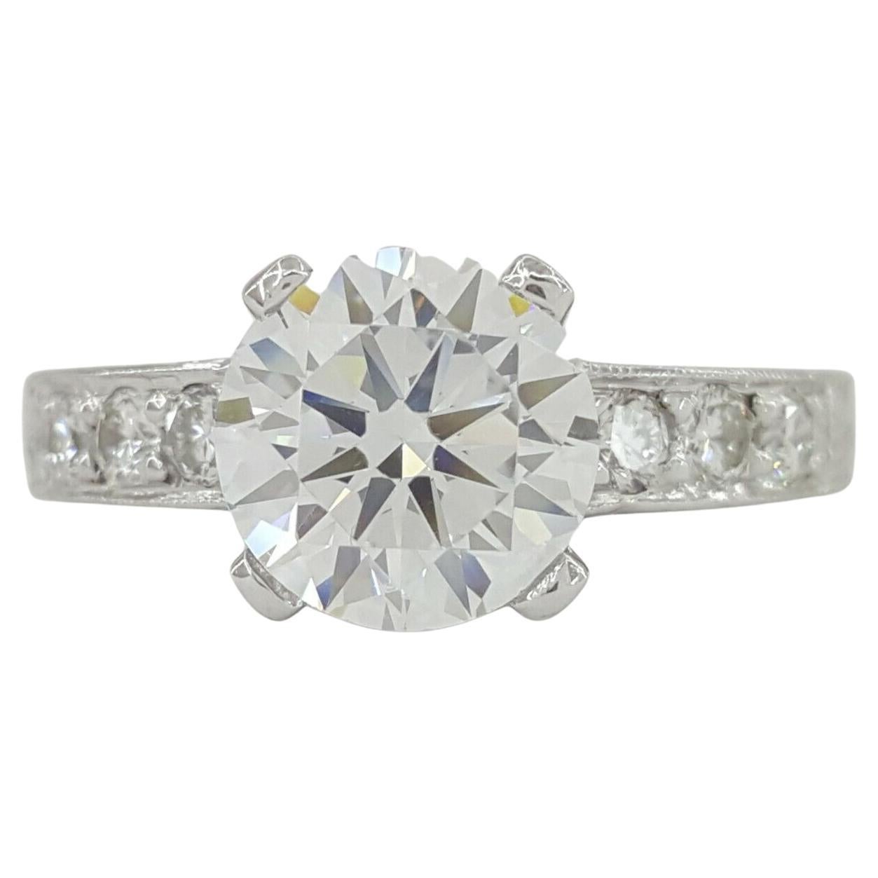 GIA 7.70 Carat Round Brilliant Diamond Ring For Sale at 1stDibs