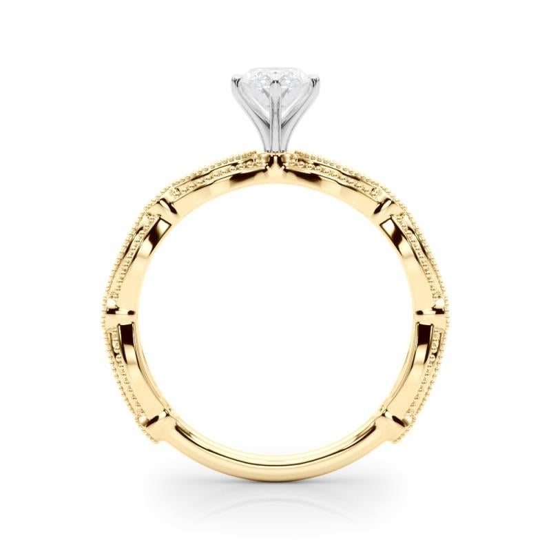 GIA zertifiziert 2,70 Karat Vintage Marquise Milgrain Band Diamantring im Zustand „Neu“ im Angebot in New York, NY