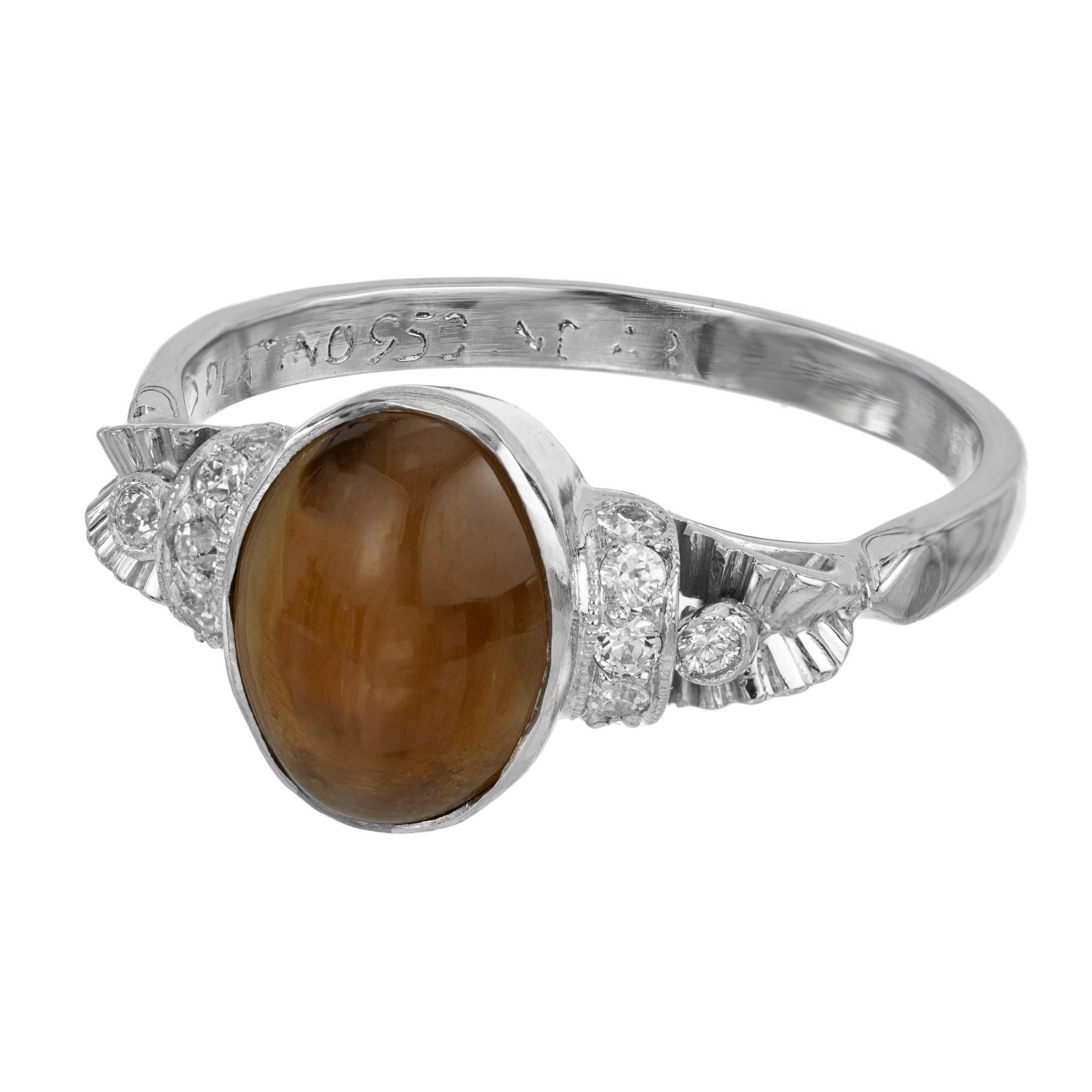 chrysoberyl engagement ring