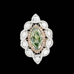 GIA Certified 2.71 Carat Fancy Brownish Greenish Yellow