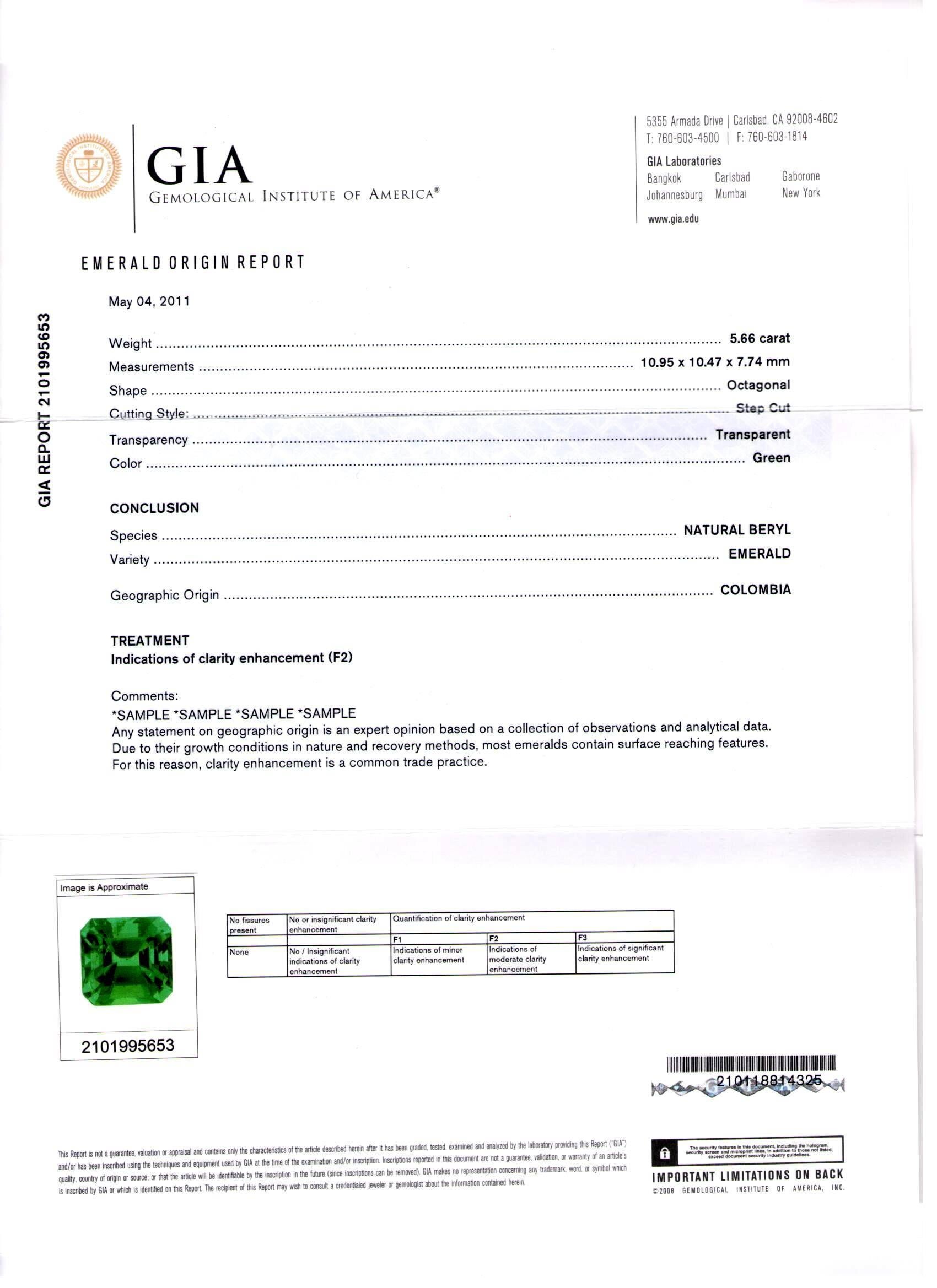 GIA Certified 2.72 Carat Emerald and Diamond Platinum and Gold Ring In New Condition For Sale In San Francisco, CA