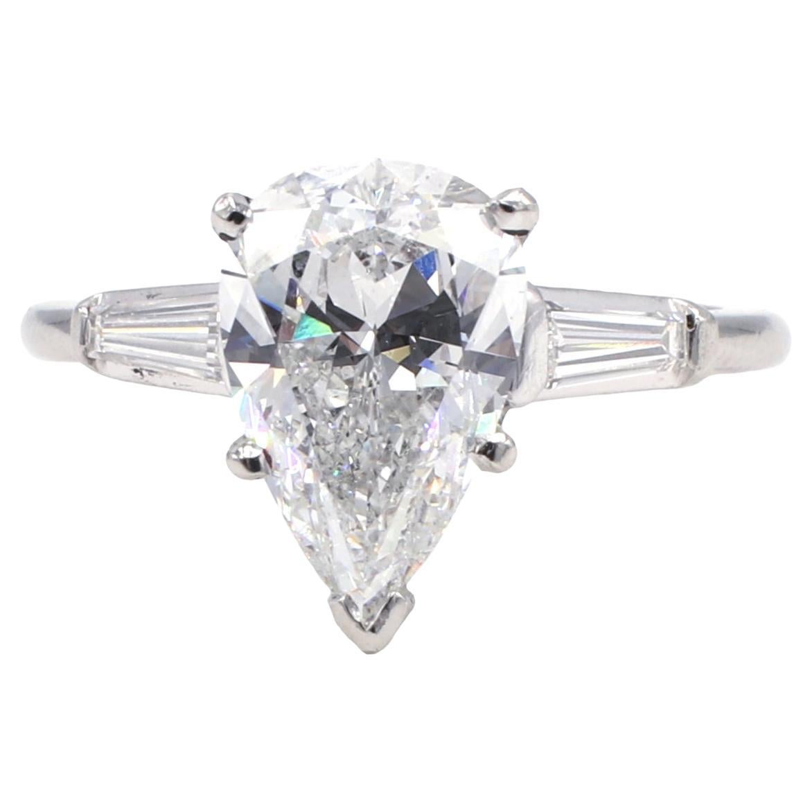 Alexandra Mor ThreeStone BrilliantCut Woven Diamond Ring 1.50 E SI1