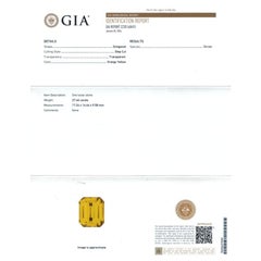 Natural Yellow Zircon Gemstone 27.46 carats with GIA Report / JupiterGem