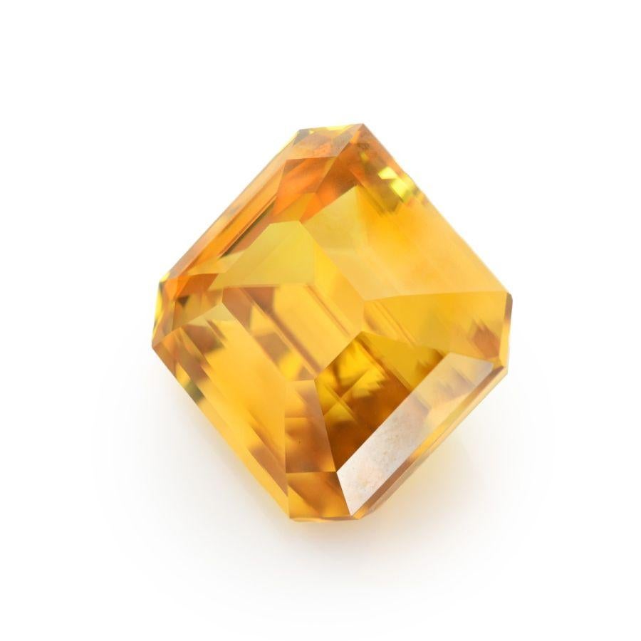 Mixed Cut GIA Certified 27.46 Carats Yellow Zircon For Sale