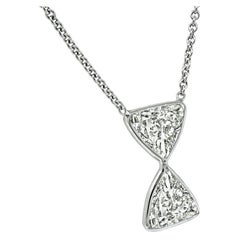 Halskette mit GIA-zertifiziertem 2,74 Karat Diamant-Stundenglas-Anhänger