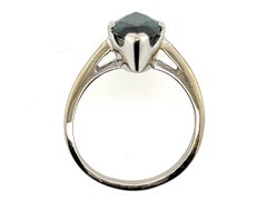 GIA Certified 2.75ct Bluish Green Spinel Marquise Ring 18K Brand New Gemstone