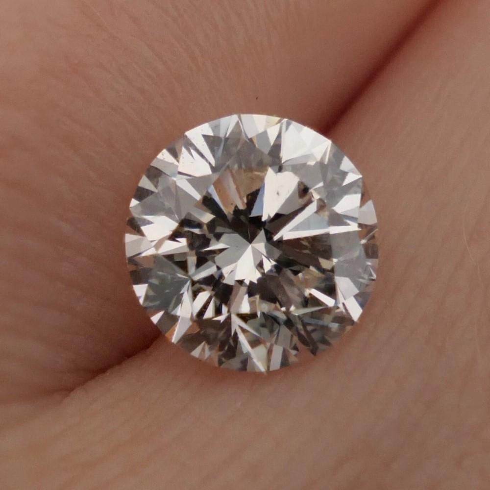 GIA Certified 2.78ct Round Natural Brilliant Cut Loose Diamond I, SI2 Corte redondo en venta
