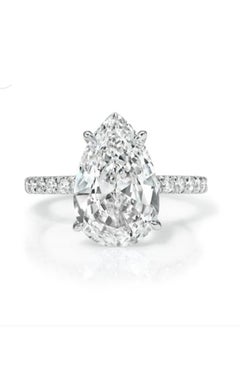 GIA Certified 2.00 Carat FLAWLESS Diamond D Color 18k Gold Solitaire Ring