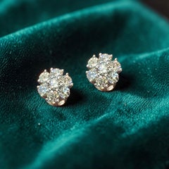 GIA-zertifizierte 2,80 Karat F/VS1 runde Brillant-Diamanten Ohrstecker in 18K Gold