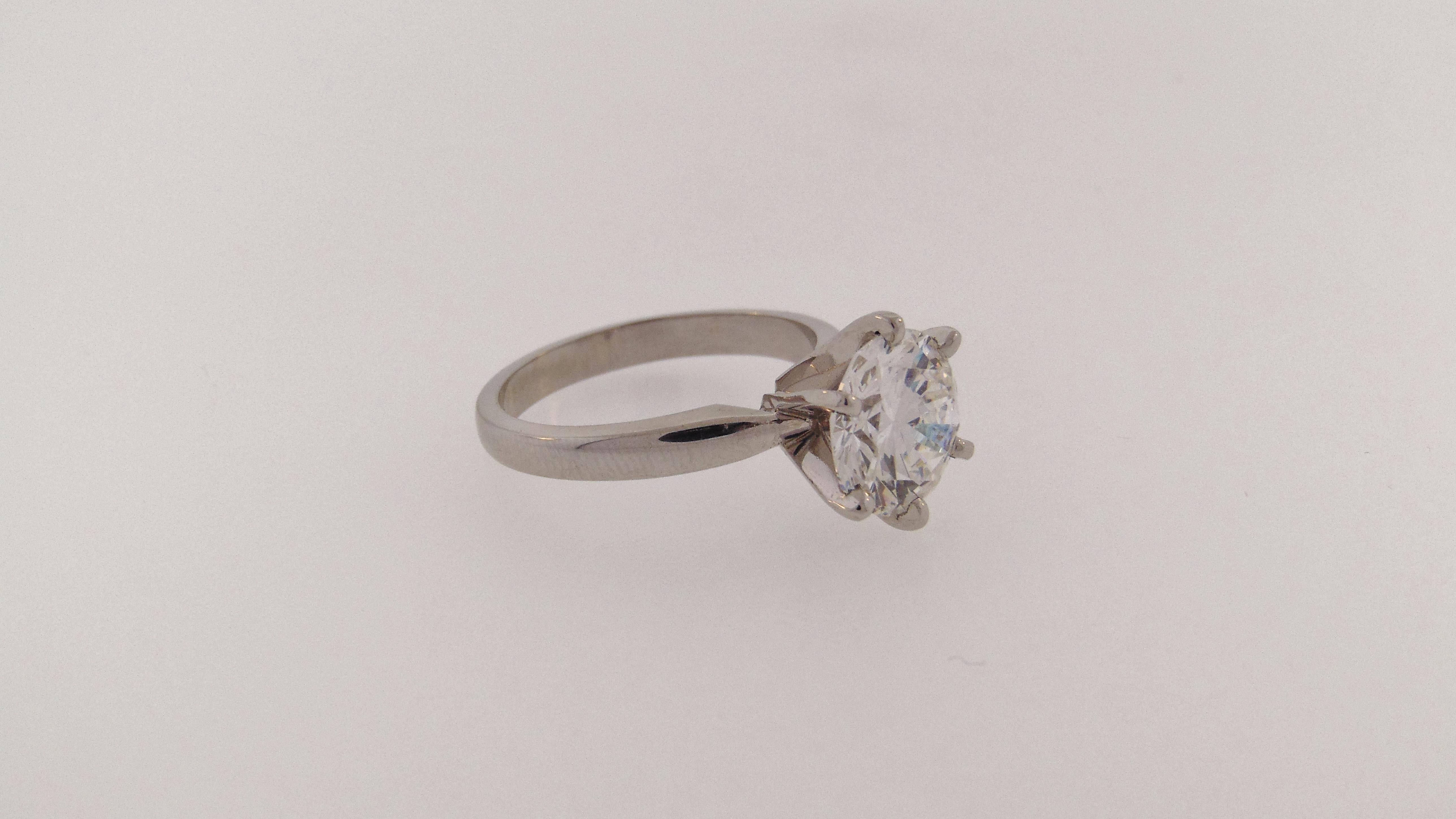 GIA Certified 2.82 Carat Diamond Solitaire 1