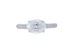 GIA Certified 2.83 Carat Oval Diamond Ring