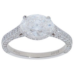GIA Certified 2.83 Carat Oval Diamond Ring