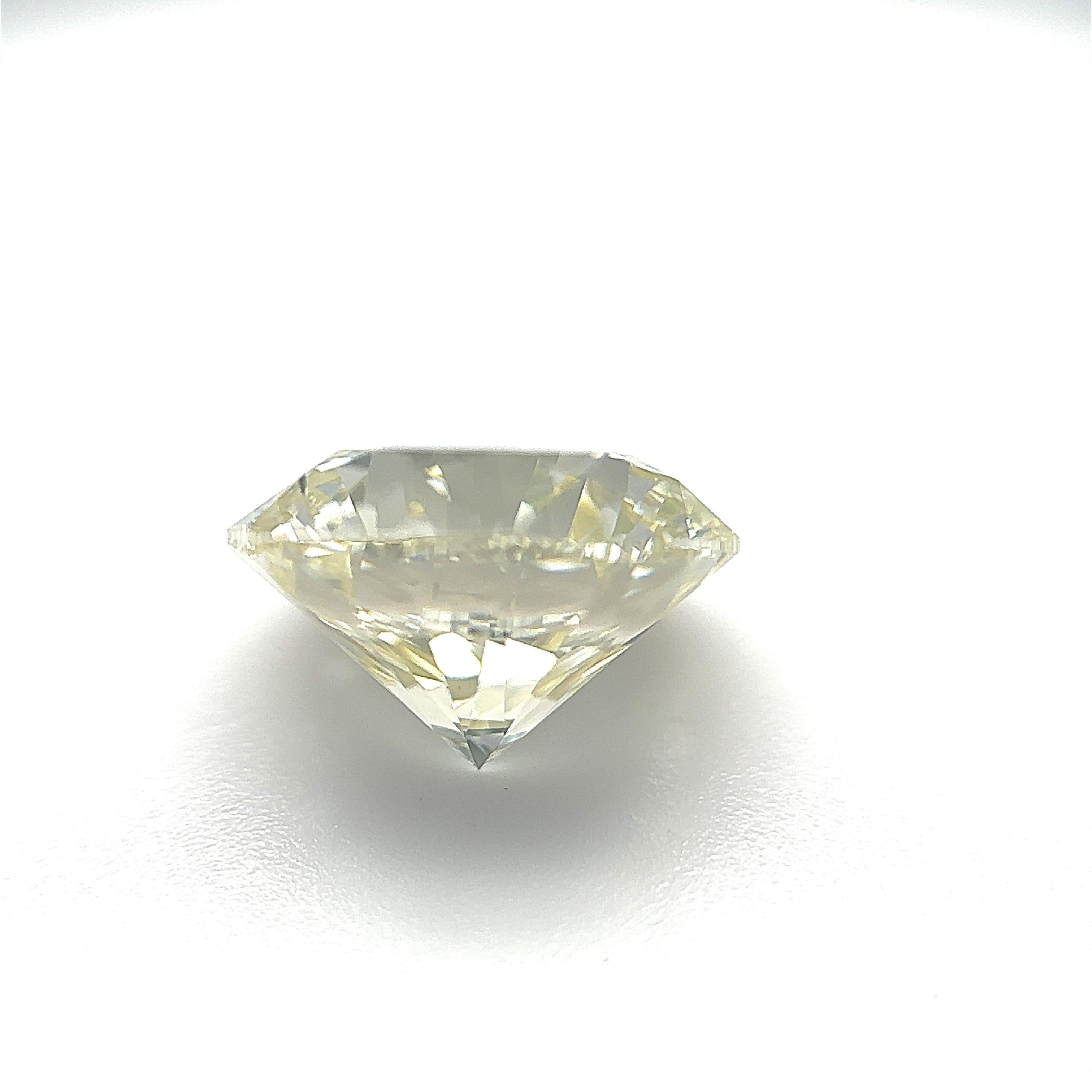 GIA-zertifizierter 2,84 Karat runder Brillant-Naturdiamant (Verlobungsringe) (Rundschliff) im Angebot
