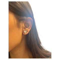 Issac Nussbaum GIA Certified 2.84 Carat Trilliant diamond studs