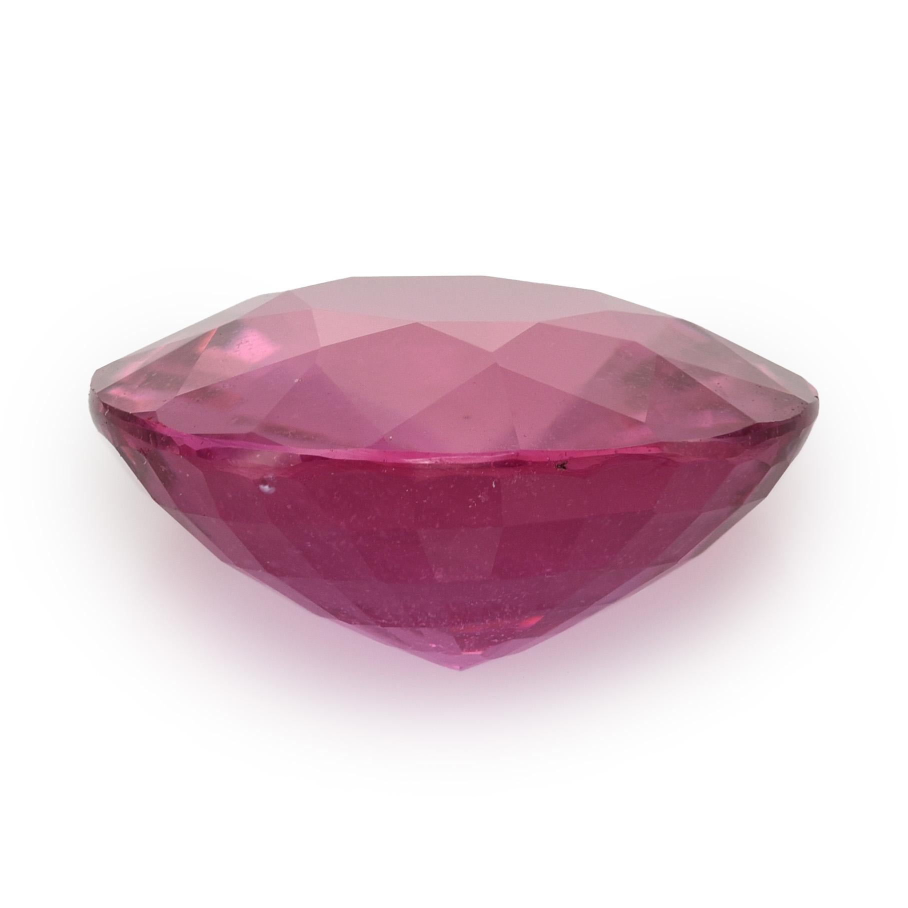 Gemma di zaffiro rosa naturale da 2.86 carati con rapporto GIA / JupiterGem In condizioni Nuovo in vendita a Los Angeles, CA