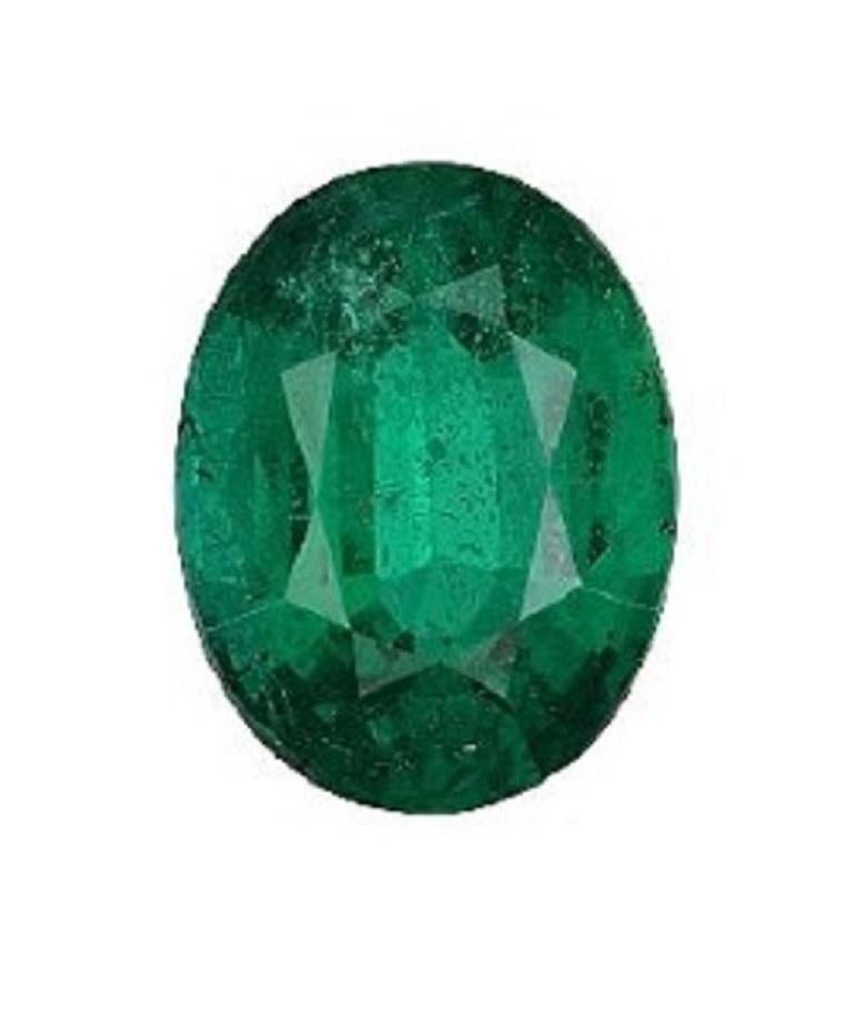 Gia-zertifizierter 2,86 Karat Smaragd (Ovalschliff) im Angebot