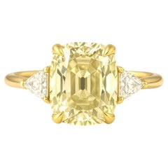 Anello di fidanzamento con diamante taglio Old Mine certificato GIA da 2.90 carati