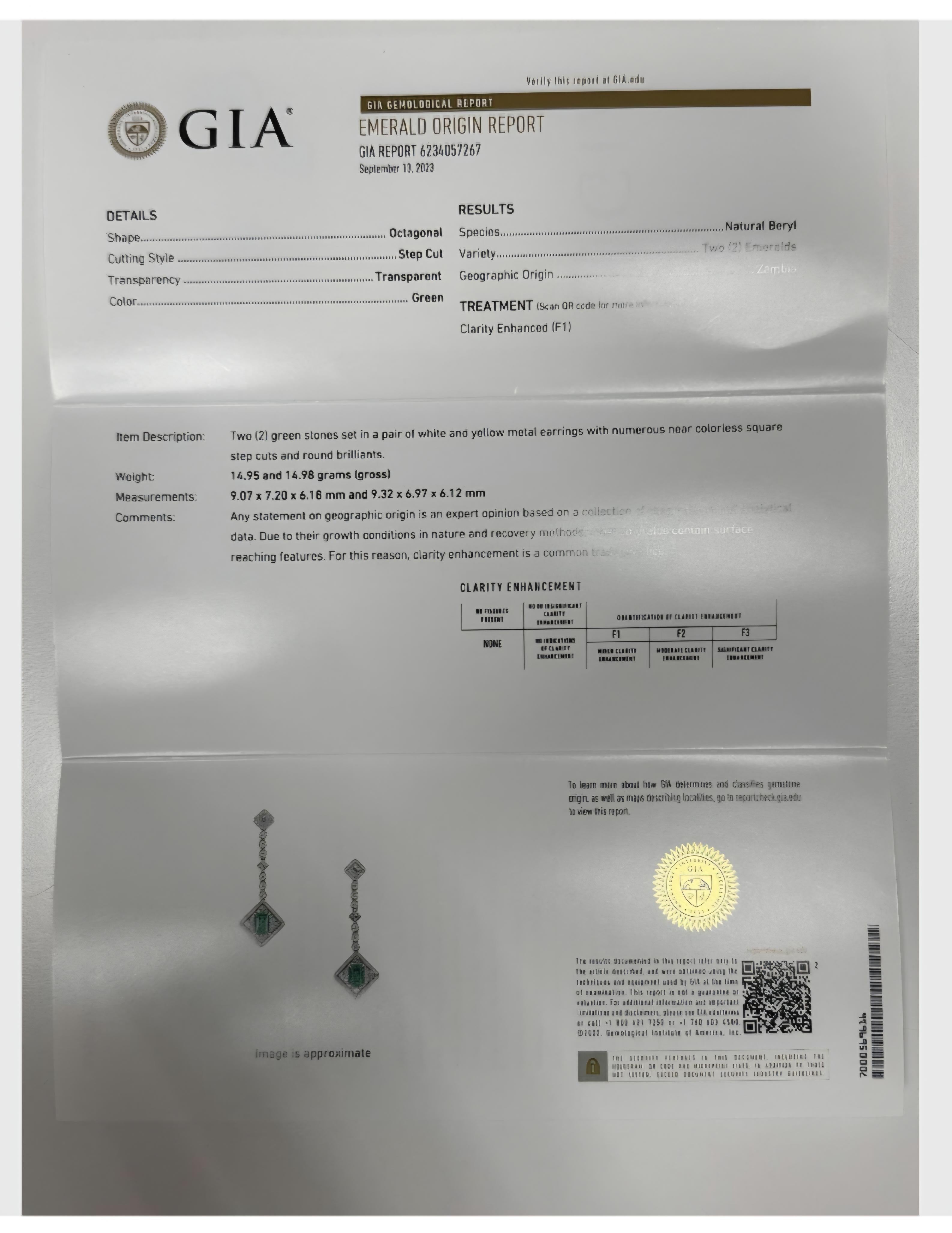 GIA zertifiziert 2,90 Karat sambischen Smaragd Solitär Siegelring in 14K Gold im Angebot 4