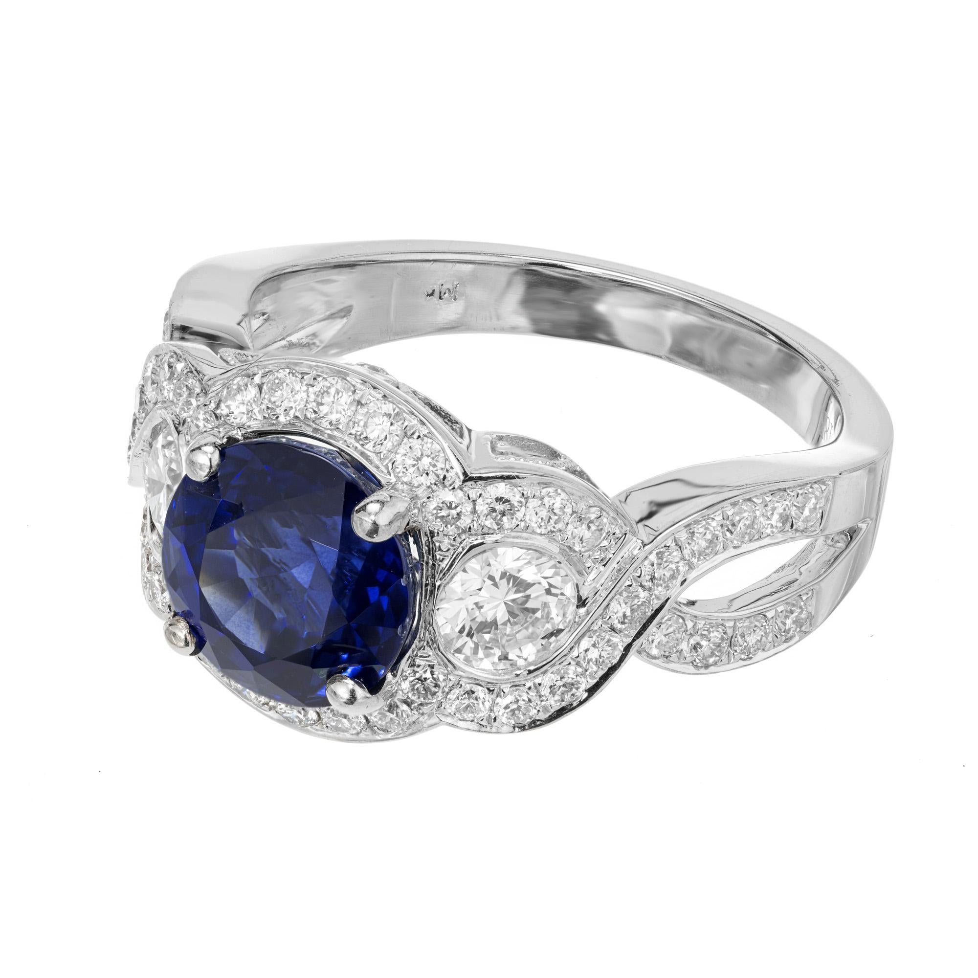 royal blue engagement rings