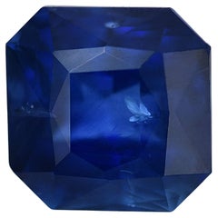 GIA Certified 2.95 Carats Blue Sapphire