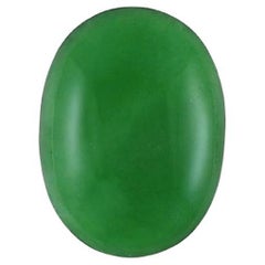 GIA Certified 2.96ct Oval Natural Jadeite Jade
