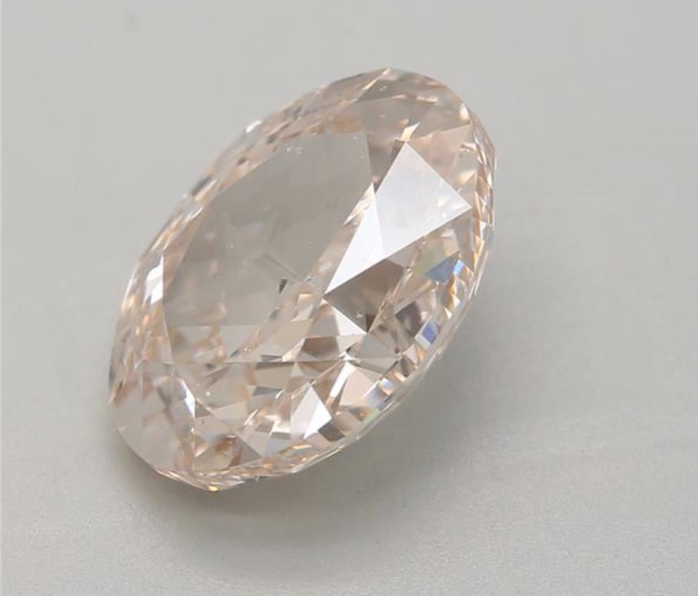 GIA-zertifiziert 2,98 Karat Light Pinkish Brown SI2 Clarity Diamant im Zustand „Neu“ im Angebot in บางรัก, TH