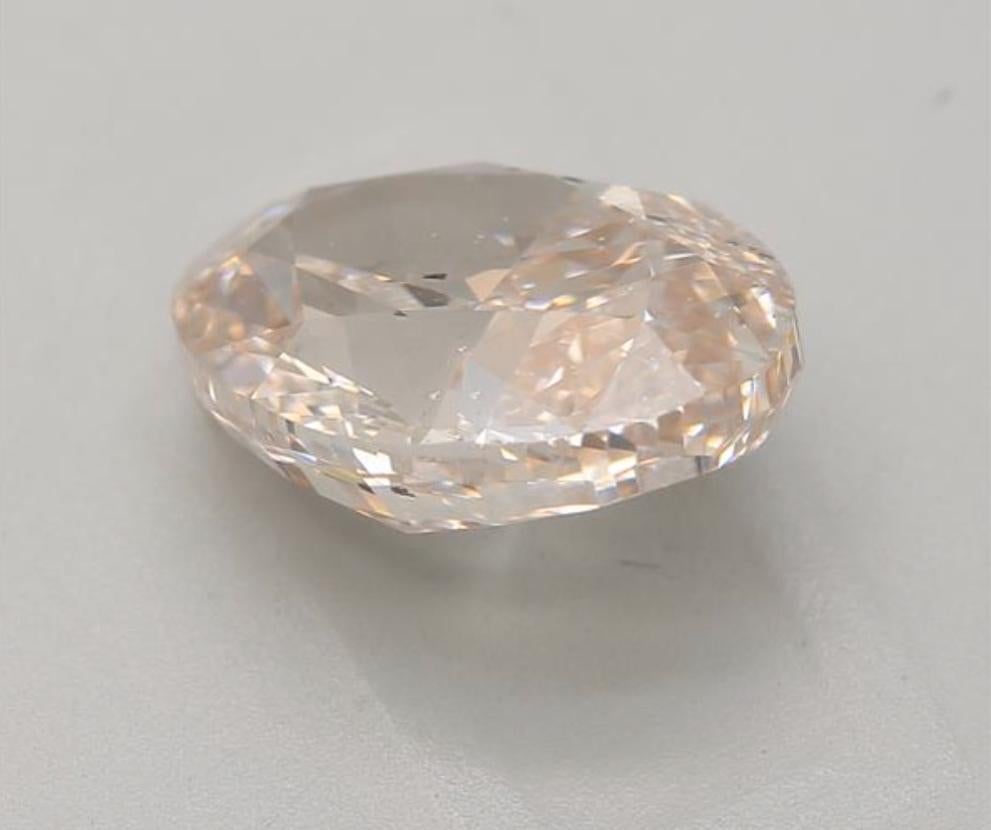 GIA-zertifiziert 2,98 Karat Light Pinkish Brown SI2 Clarity Diamant für Damen oder Herren im Angebot