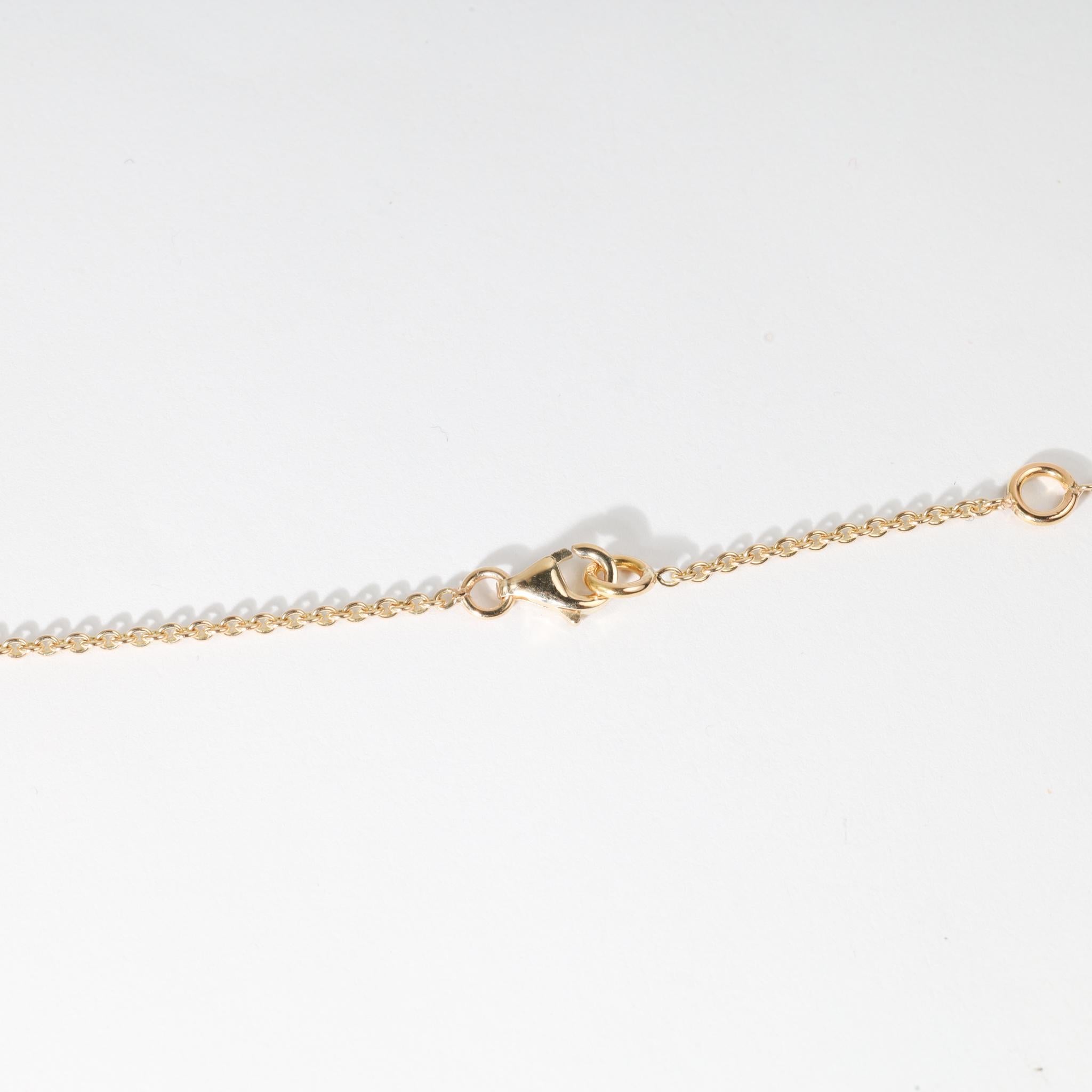 Pendentif solitaire en or jaune 18 carats, certifié GIA, avec diamant naturel de taille ovale de 2 ct. en vente 2