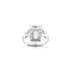 GIA Certified 3.01 Carat Emerald Cut Diamond VVS1 Clarity Ring in Platinum