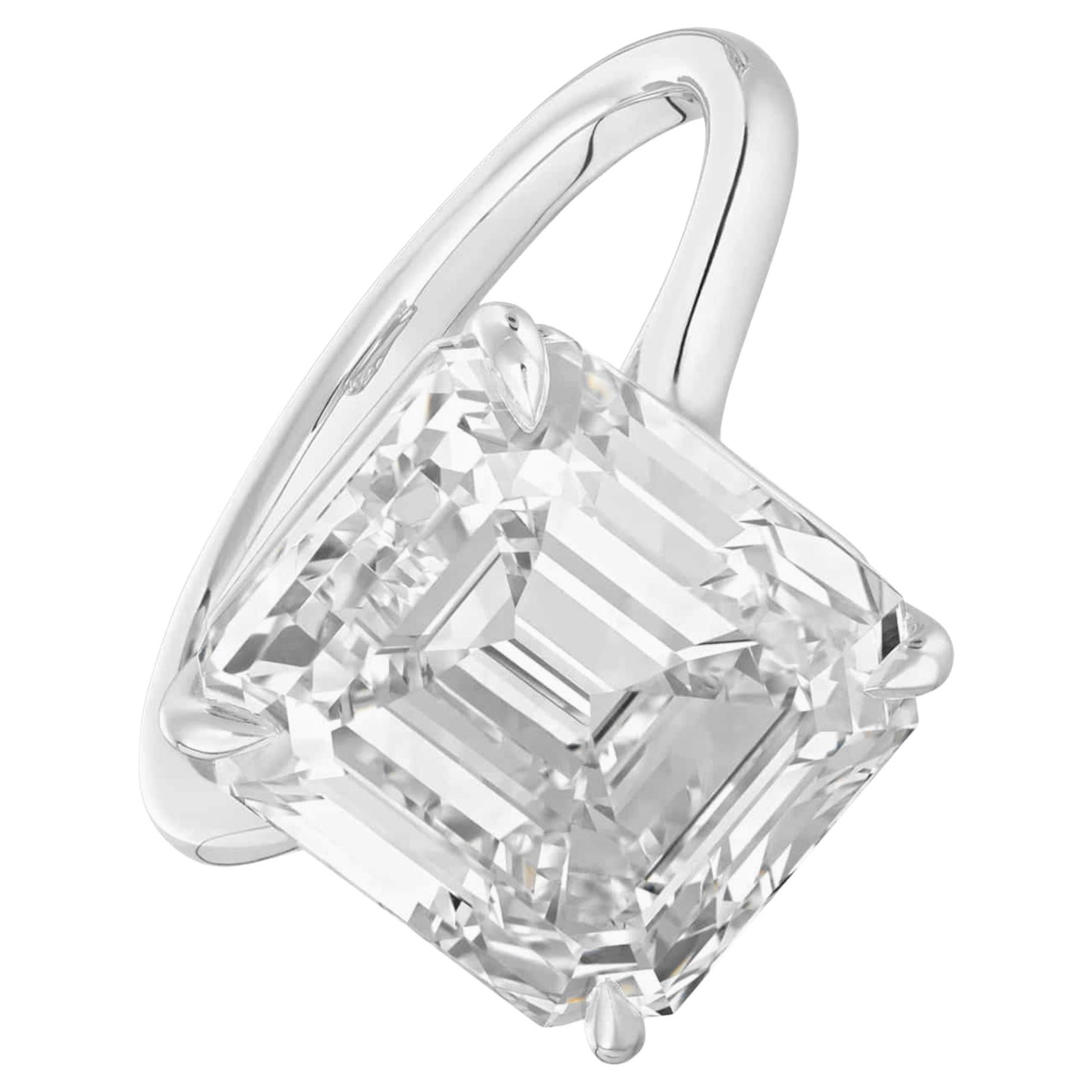This elegant Cecile Blake design features a stunning GIA Certified 3 Carat Emerald Cut Diamond Engagement Ring, showcasing exceptional quality and design. 

E Color
VS1 Clarity

Set in elegant platinum, the ring combines durability with a timeless