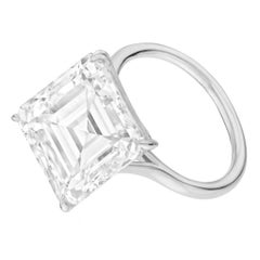 GIA Certified 3 Carat Square Emerald Cut Diamond Engagement Ring