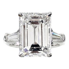 GIA Certified 3 Carat Emerald Cut Diamond Excellent Cut