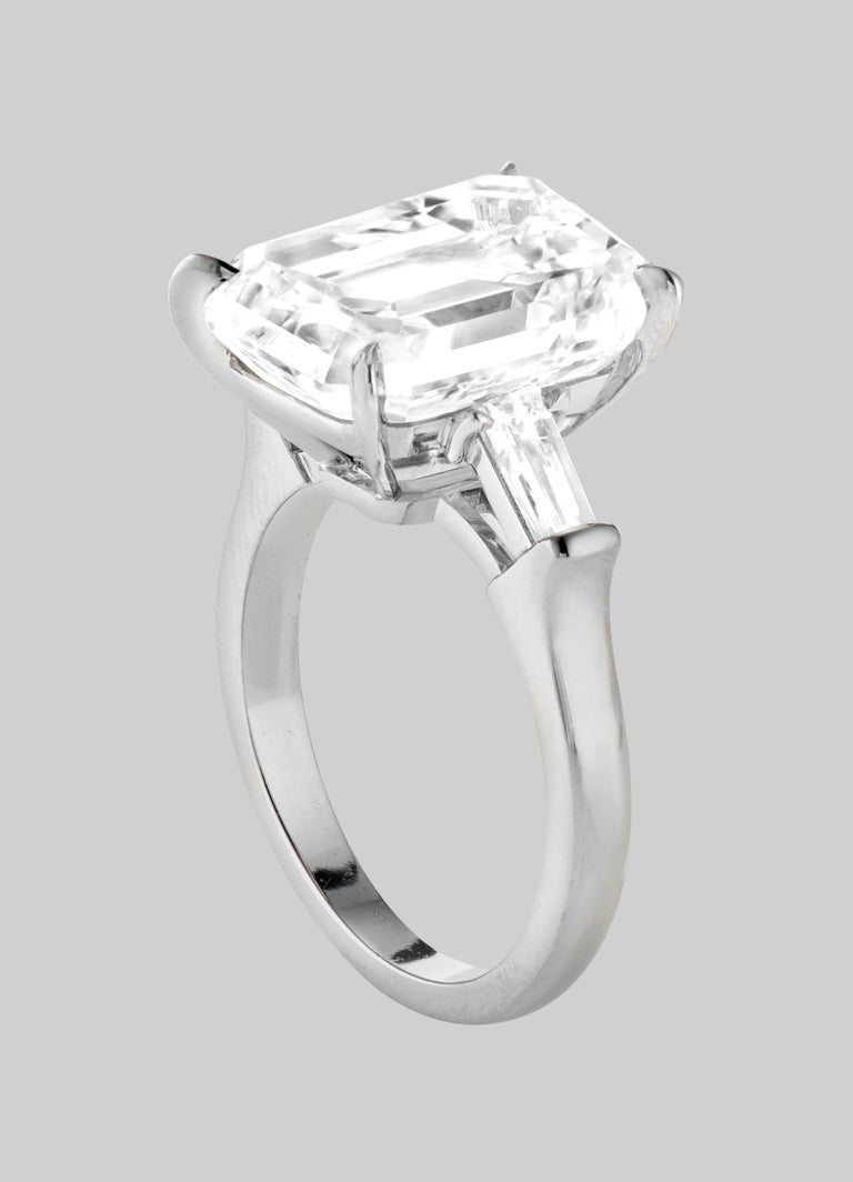 GIA Certified 3 Carat Emerald Cut Diamond Ideal Proportions VVS2 For