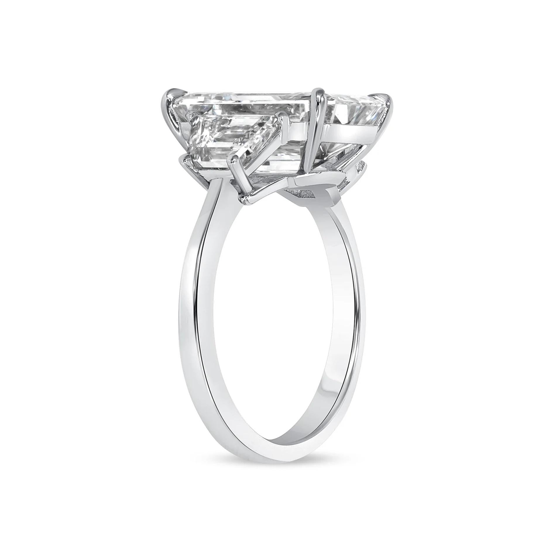 emerald cut diamond ring 3 carat