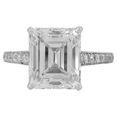 FLAWLESS E COLOR GIA Certified 2.74 Carat Diamond Ring