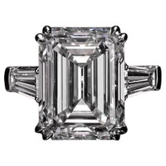 Gia Certified 3 Carat Emerald Cut Diamond Ring E Color