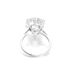 GIA Certified 3 Carat Flawless F color Platinum Solitaire Engagement Ring