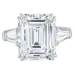 GIA Certified 3 Carat 'Main Stone' Emerald Cut Diamond Excellent Cut