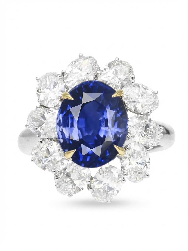 Saphir Bleu Naturel Du Cachemire 10,50 Ct - Taille Coussin, Non Traité